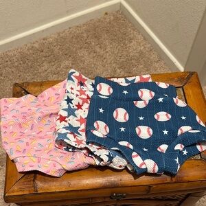 Kids Baseball and Sprinkles Patterned Accessories Set